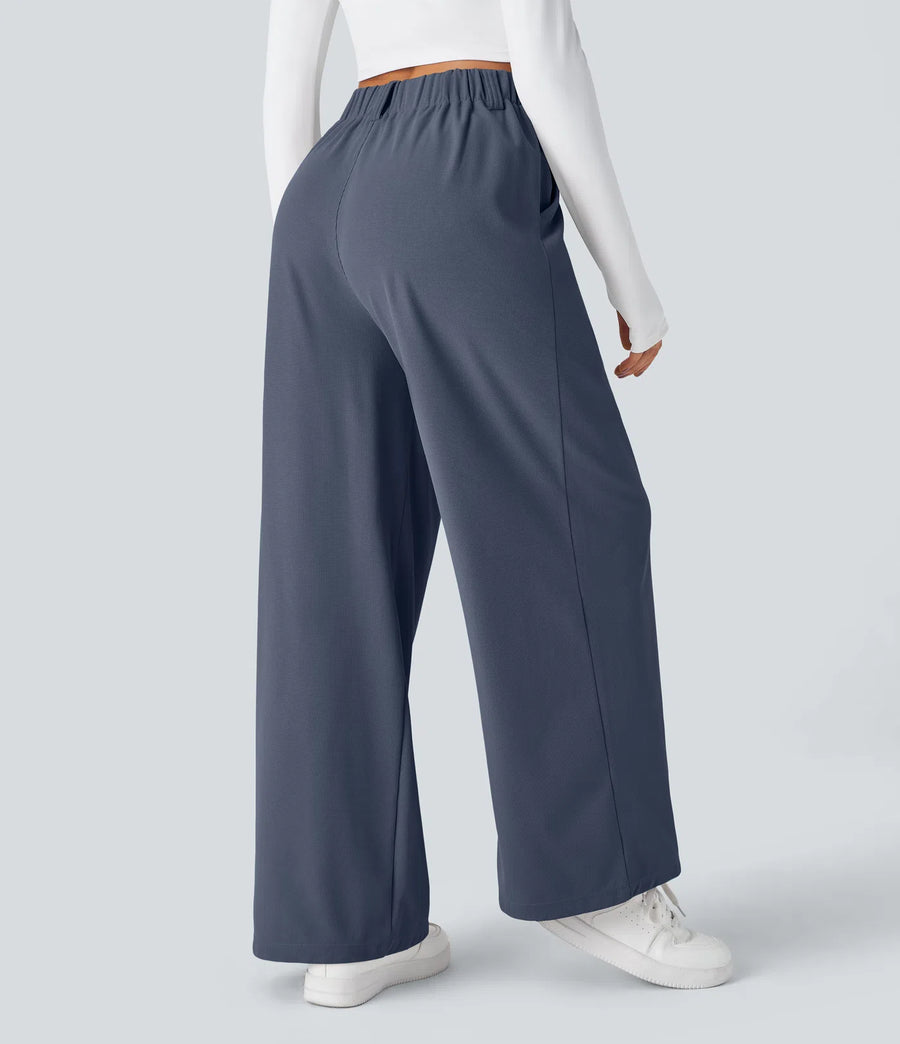 Halara Flex™ High Waisted Pocket Wide Leg Waffle Work Pants