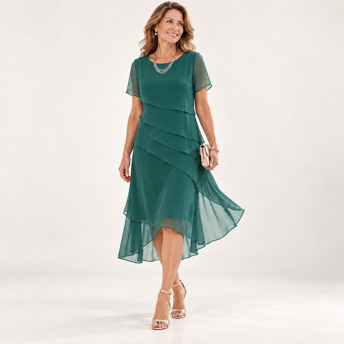 Carol | Chiffon Midi Dress