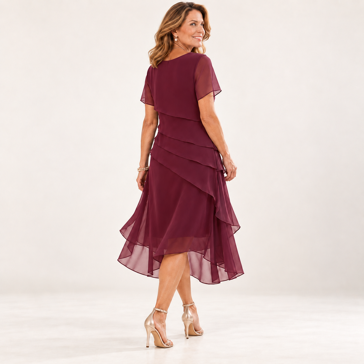 Carol | Chiffon Midi Dress