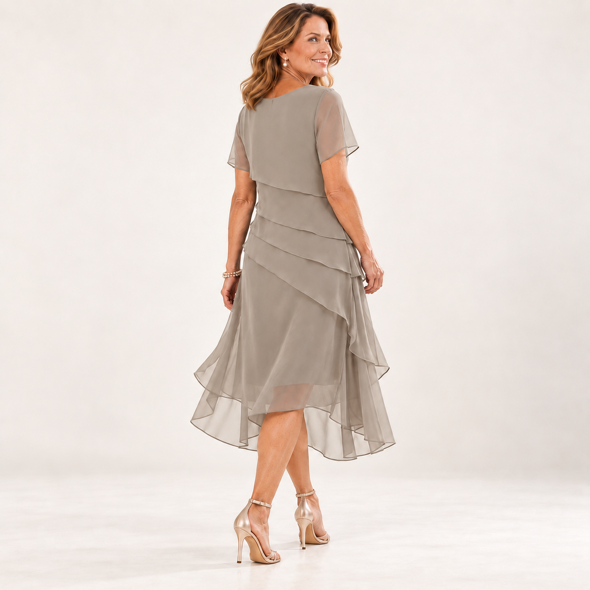 Carol | Chiffon Midi Dress