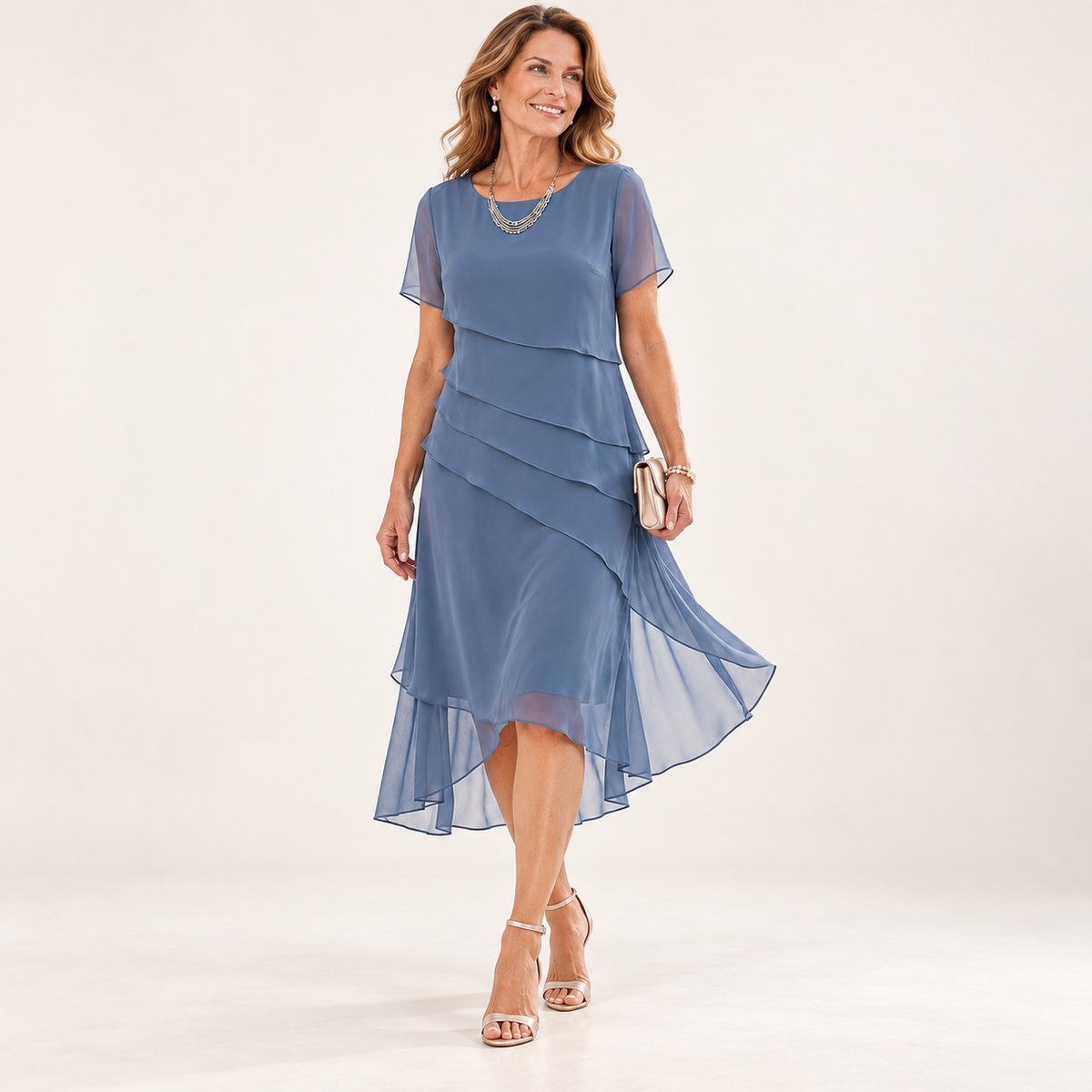 Carol | Chiffon Midi Dress