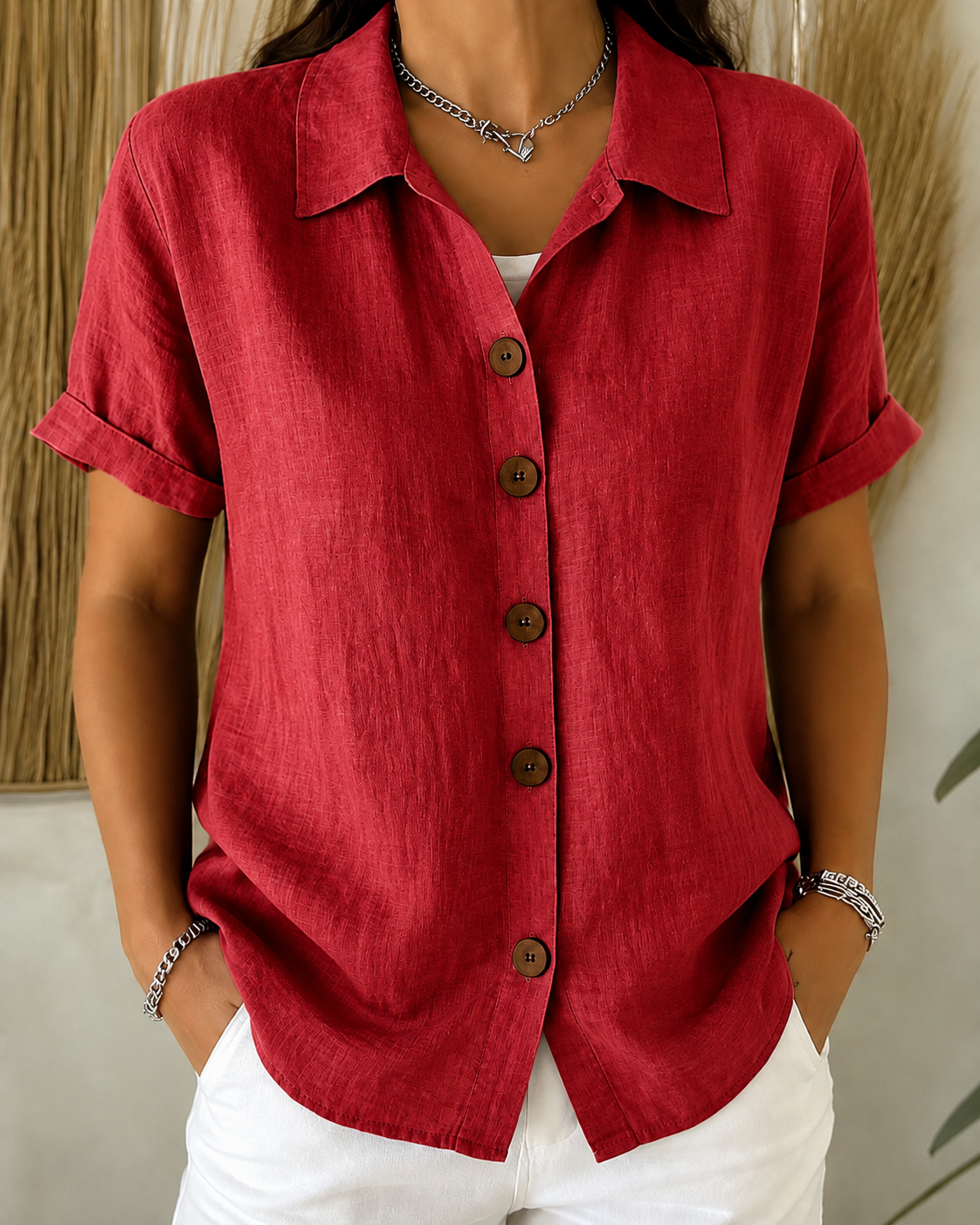 Aurelia | Classic Button-Up Shirt
