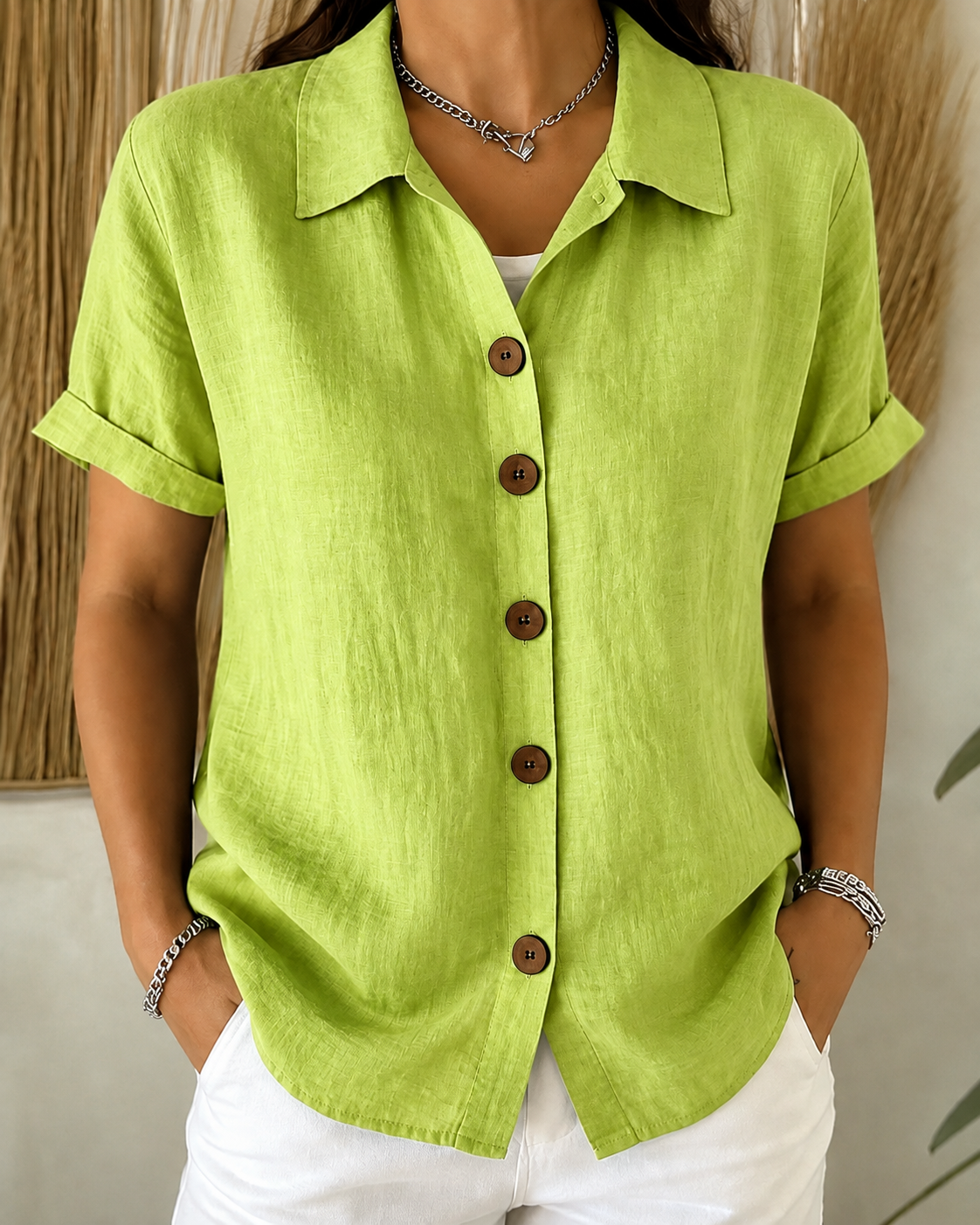 Aurelia | Classic Button-Up Shirt