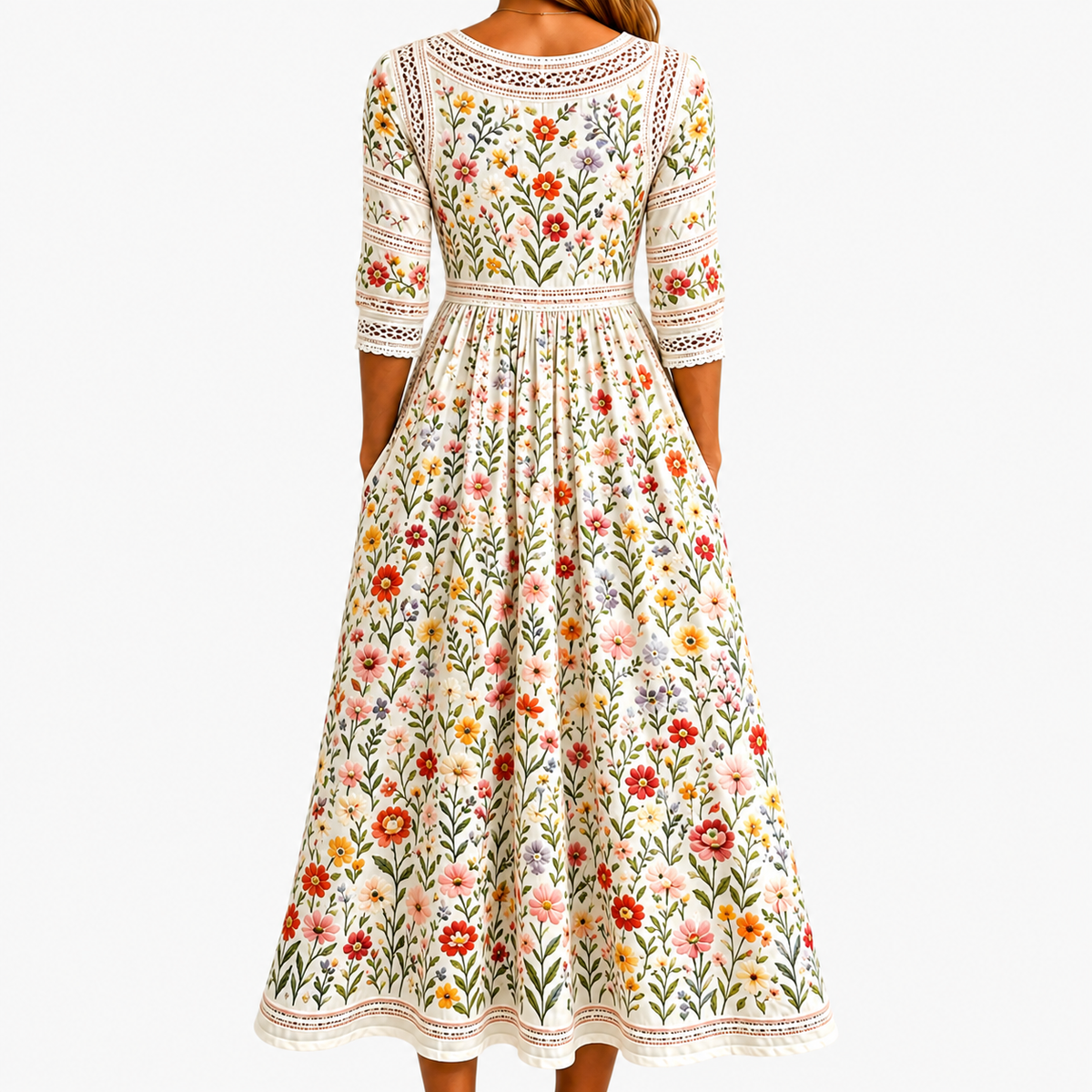 English Garden Charm | Midi Dress