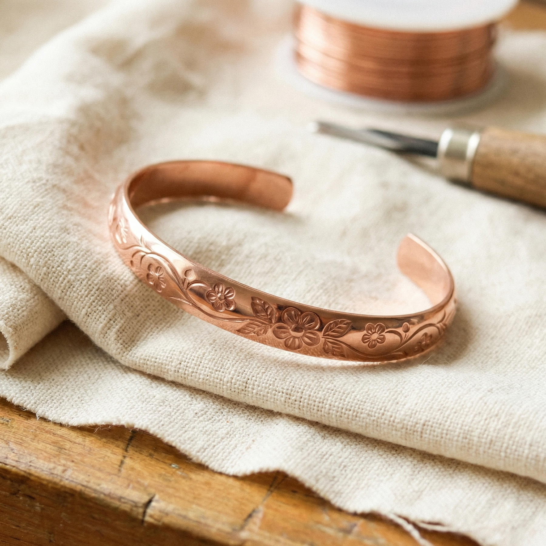 Amelia's Bloom Copper Bracelet