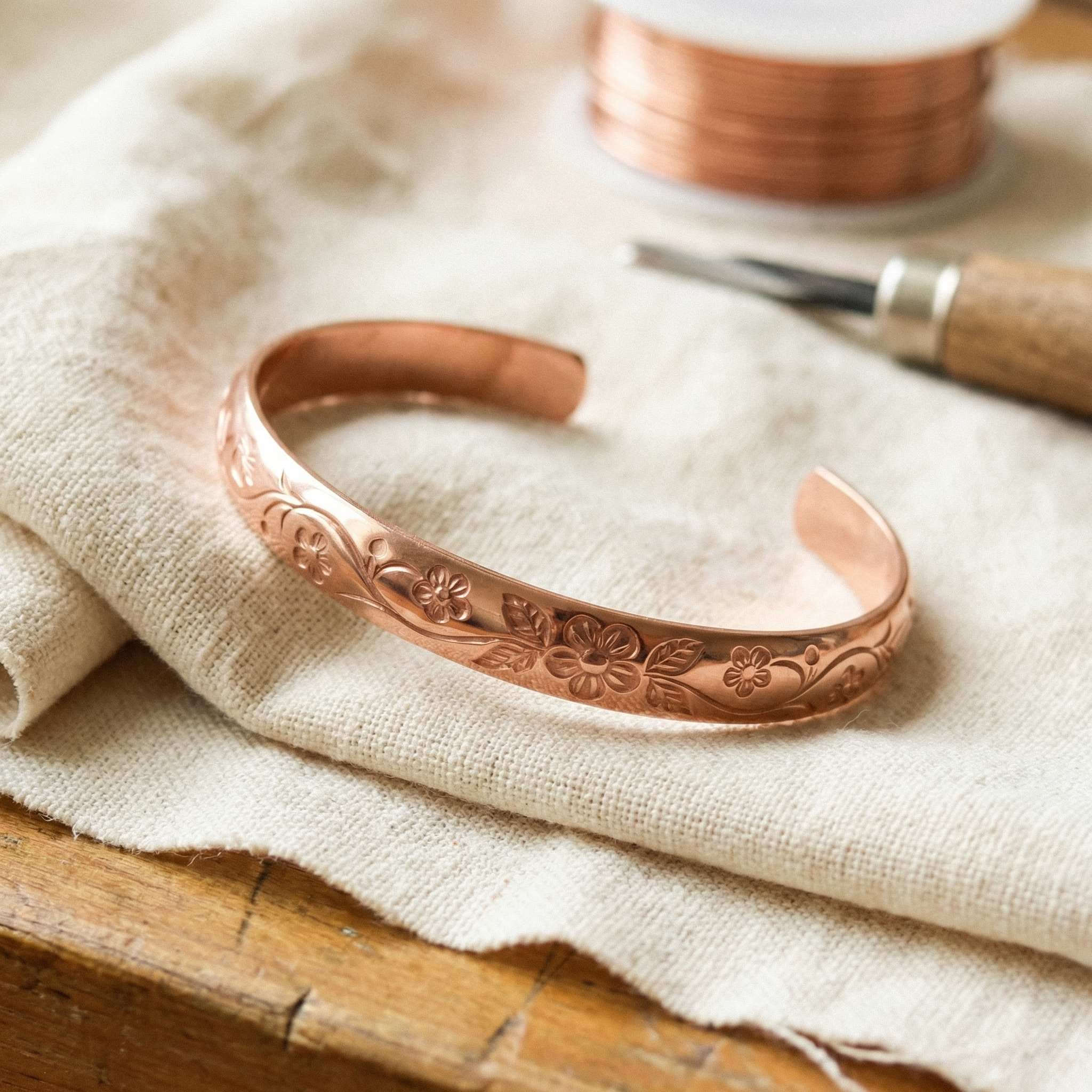 Amelia's Bloom Copper Bracelet