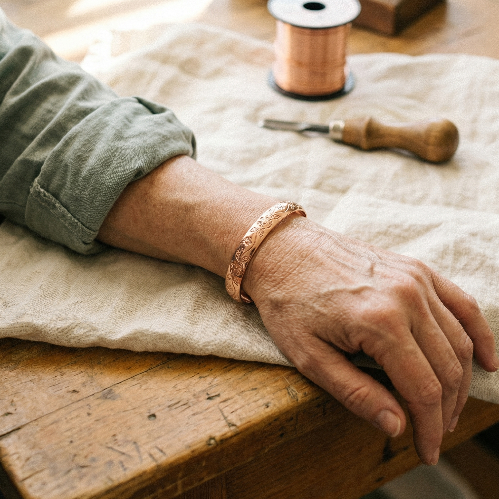 Amelia's Bloom Copper Bracelet