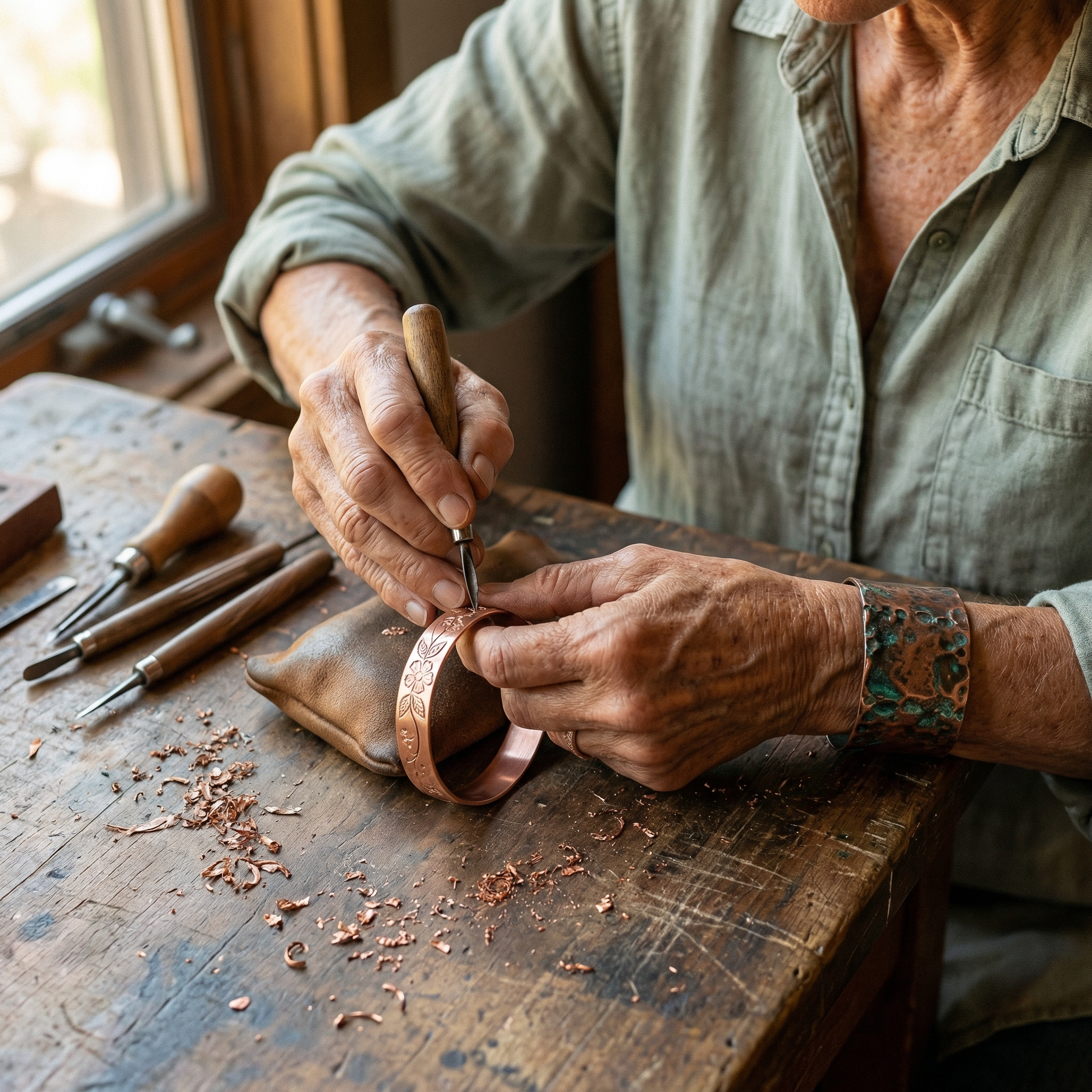 Amelia's Bloom Copper Bracelet