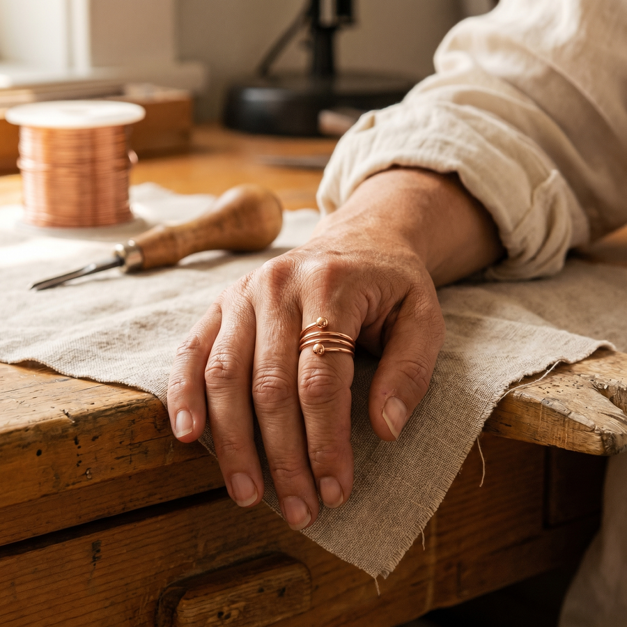 Amelia's Silt Copper Ring