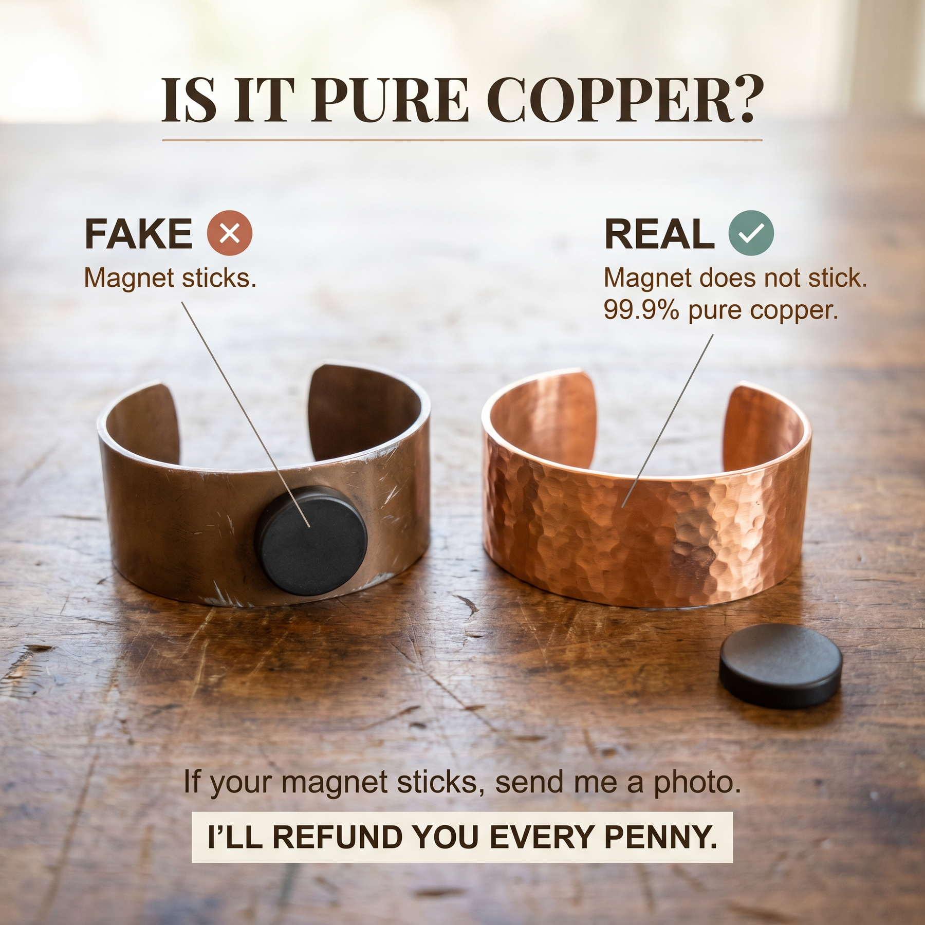 Amelia's Sedge Copper Bracelet